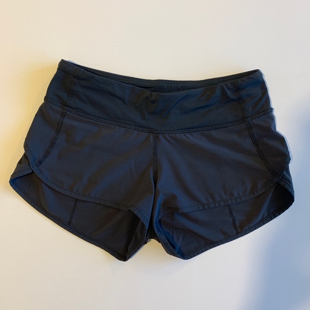 Size 2 Black Lululemon Speedshort